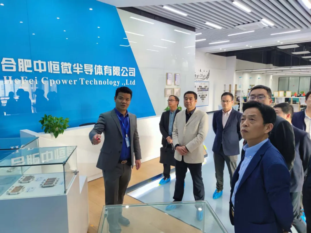 Vice mayor of Tongcheng municipal government GUI Wencheng and his party visited Hefei Zhongheng micro Semiconductor Co., Ltd
